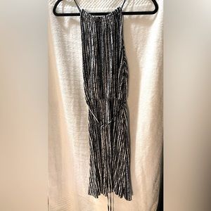 Anne Taylor Loft,  Small Petite, Black & White Sleeveless Dress